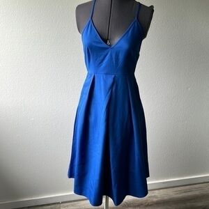 NWT Elia Cher dress blue balletcore size XS or 4 with pockets